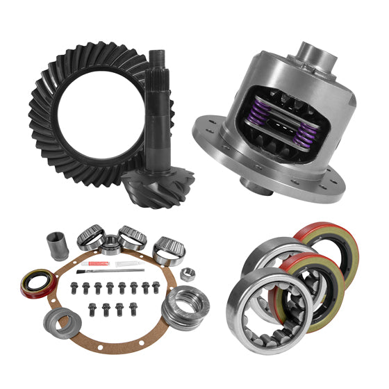 8.875 inch GM 12T 3.08 Rear Ring and Pinion Install Kit 30 Spline Positraction Axle Bearings USA Standard