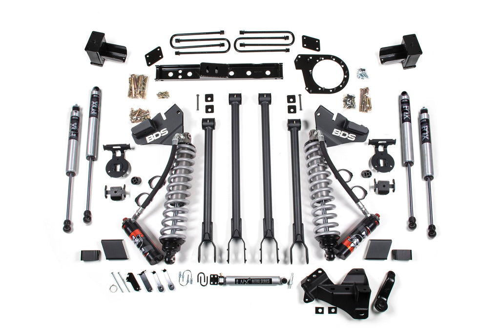 6 Inch Lift Kit w/ 4-Link | FOX 2.5 Performance Elite Coil-Over Conversion | Ford F350 Super Duty DRW (20-22) 4WD | Diesel