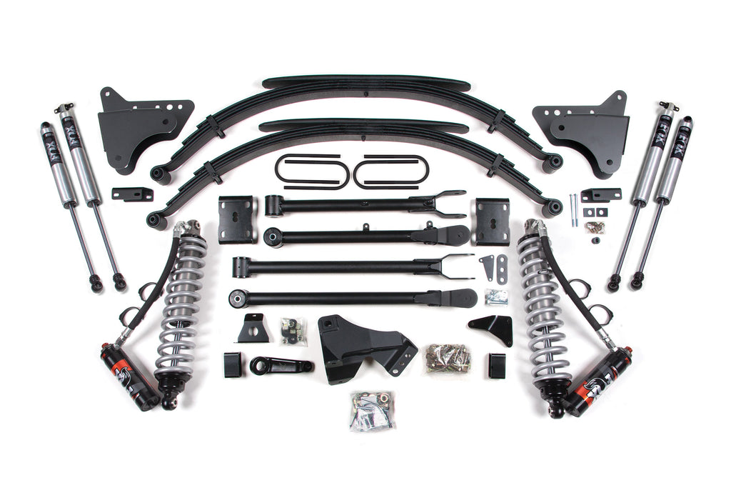 4 Inch Lift Kit w/ 4-Link | FOX 2.5 Performance Elite Coil-Over Conversion | Ford F250/F350 Super Duty (11-16) 4WD | Diesel
