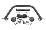 Safari Bar 3.5inch Round LED Pair  Black Amber DRL OE Modular Steel Ford Bronco 4WD 21 23