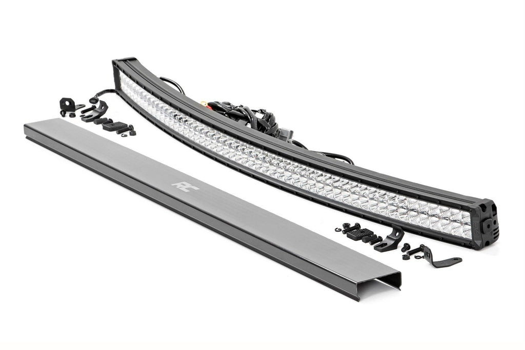 Chrome Series LED 54 Inch Light Curved Dual Row White DRL