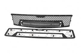 Mesh Grille 30inch Dual Row LED Black Chevy Silverado 1500 07 13