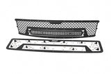 Mesh Grille 30inch Dual Row LED Black Chevy Silverado 1500 07 13