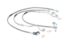 Brake Lines Stainless FR and RR 4 6 Inch Lift Ford Super Duty 99 04