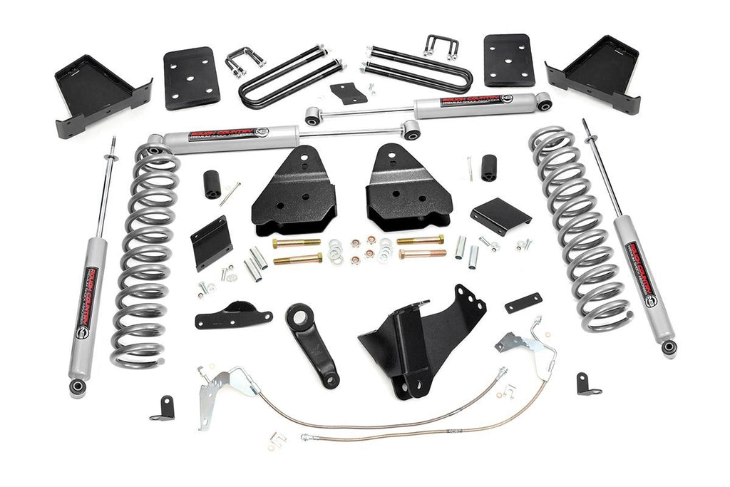 6 Inch Lift Kit Gas OVLD Ford Super Duty 4WD 2011 2014