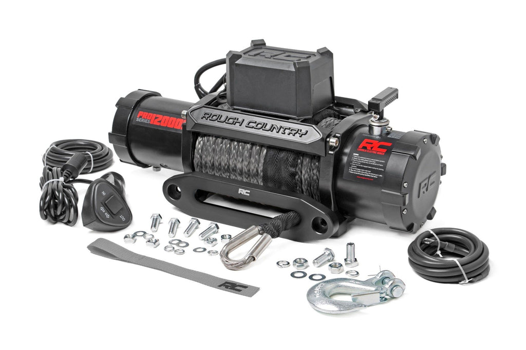 12000 Lb Pro Series Winch Synthetic Rope