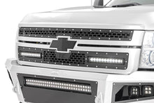 Load image into Gallery viewer, Mesh Grille 12inch Single Row LED Pair Black Chevy Silverado 2500 HD 3500 HD 11 14