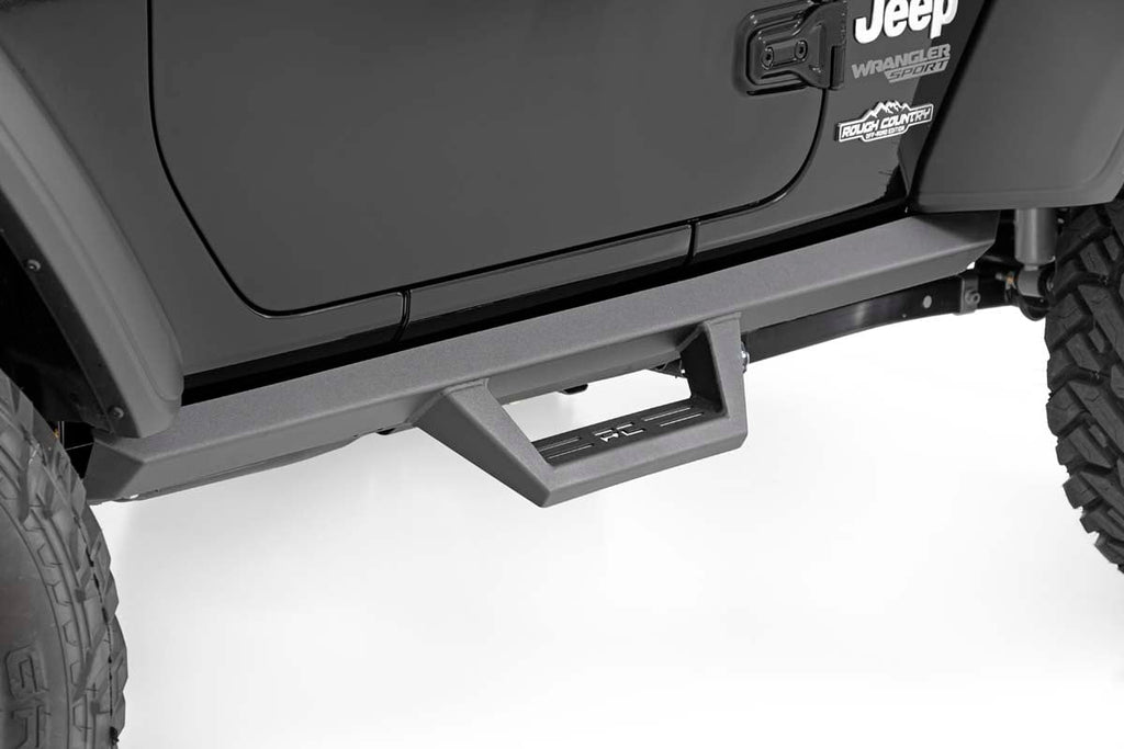 Contoured Drop Steps 2 Door Jeep Wrangler JL 4WD 2018 2023