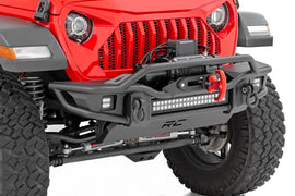 Front Winch Bumper Tubular Skid Plate Jeep Gladiator JT Wrangler JK and JL