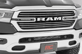 Dual 6in LED Grille Kit Black Slimline Ram 1500 2WD 4WD 19 23