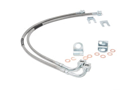 Brake Lines Stainless Rear 4 6 Inch Lift Jeep Wrangler JK 07 18