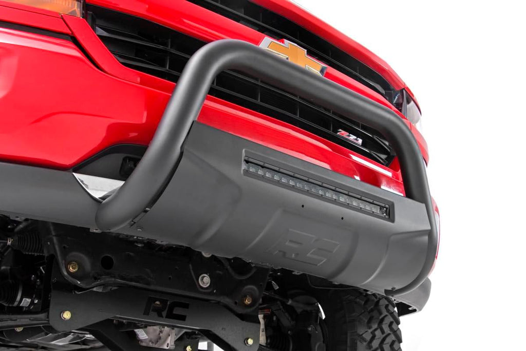 Black Led Bull Bar Chevy GMC Canyon Colorado 2WD 4WD 2015 2022