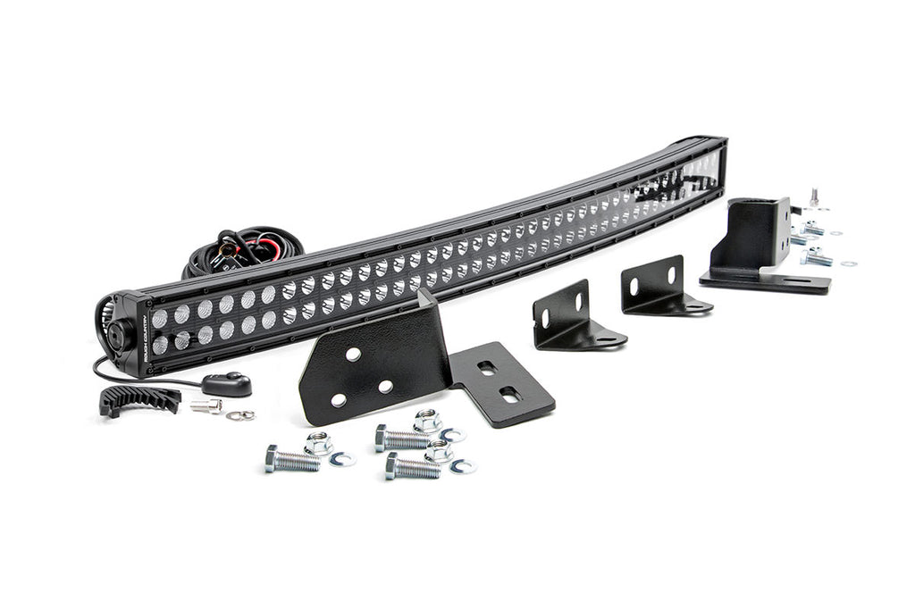 LED Light Bumper Mount 40inch Black Dual Row Ford Super Duty 11 16