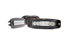 Chrome Series LED Light Pair 6 Inch Flush Mount