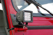 Load image into Gallery viewer, LED Light Mount Lower Windshield Pod Pair Jeep Wrangler YJ 87 95