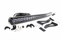 LED Light Windshield Mnt 50inch Chrome Single Row Jeep Cherokee XJ 84 01